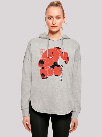 F4NT4STIC Sweatshirt 'Big Hero 6 Baymax Suite Pose' in Grau: Vorderseite