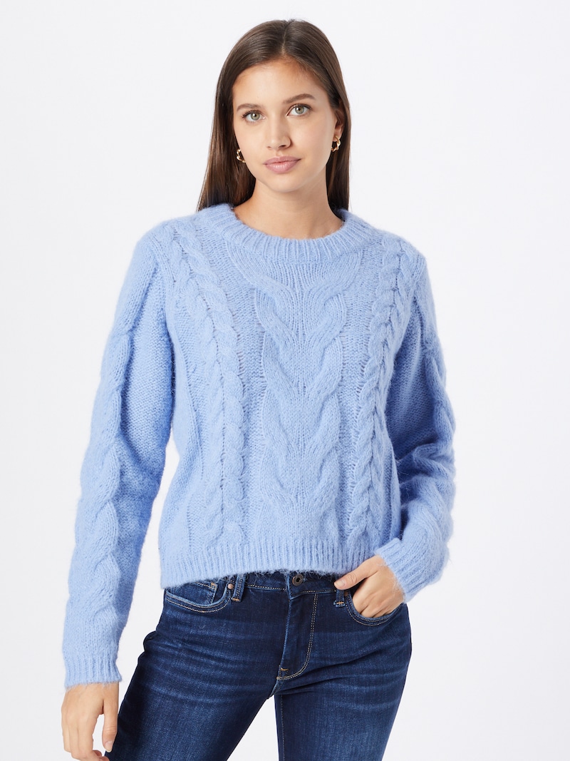 Women Clothing VERO MODA Fine-knit sweaters Light Blue