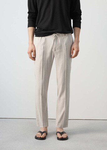 MANGO MAN Slimfit Hose in Beige: Vorderseite