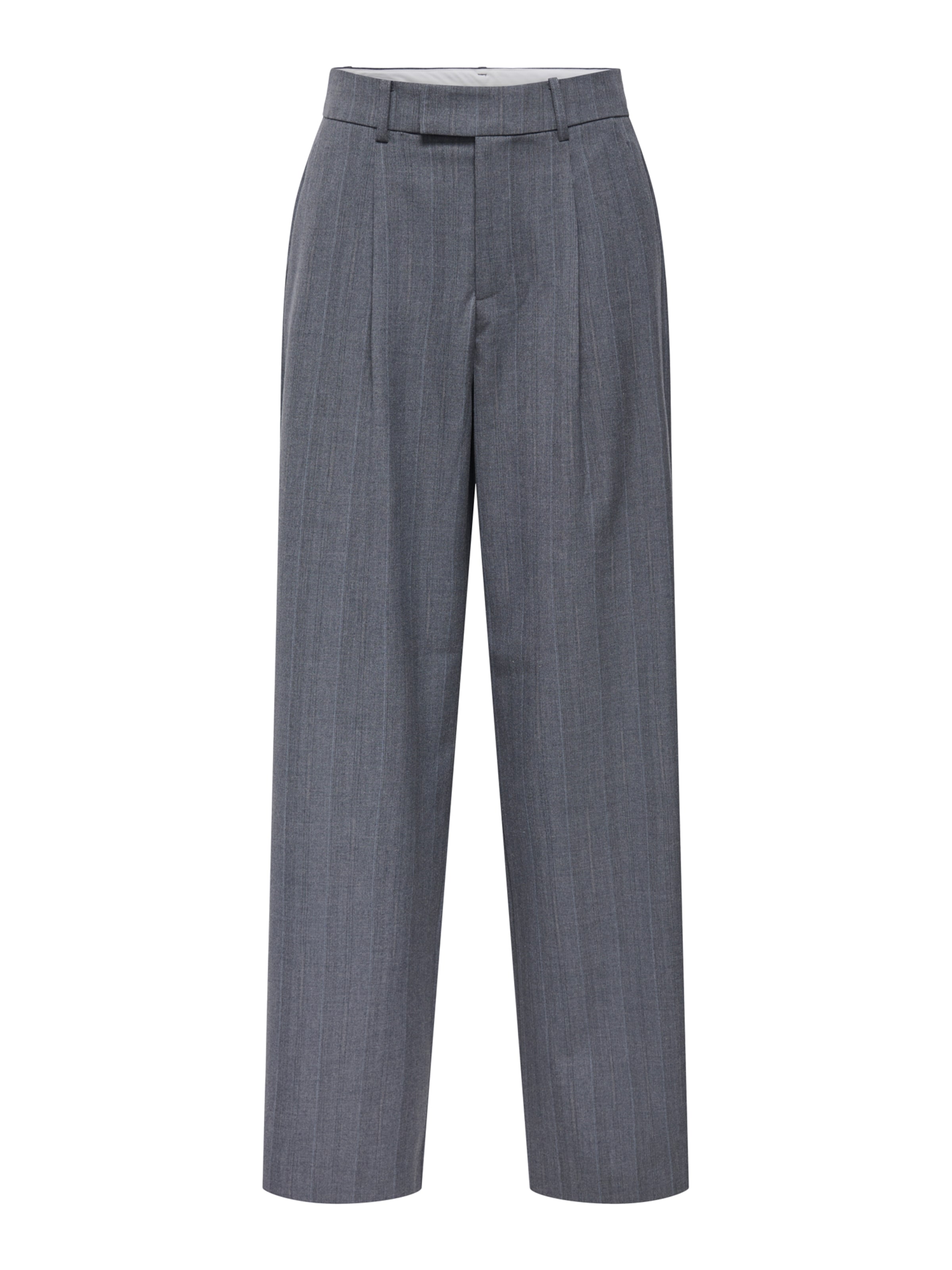 ONLY Обычный Брюки со складками 'ONLJackie' в Серый: спереди