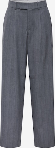 ONLYregular Hlače s naborima 'ONLJackie' - siva boja: prednji dio