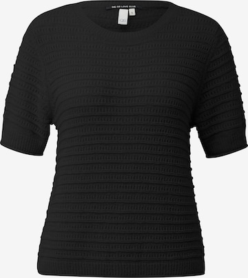 QS Sweater in Black: front