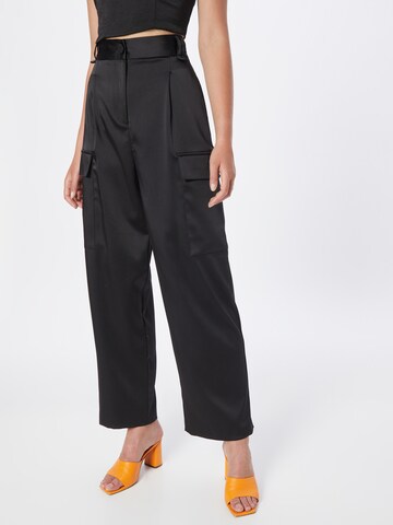 River Island Loose fit Cargo Pants in Black: front