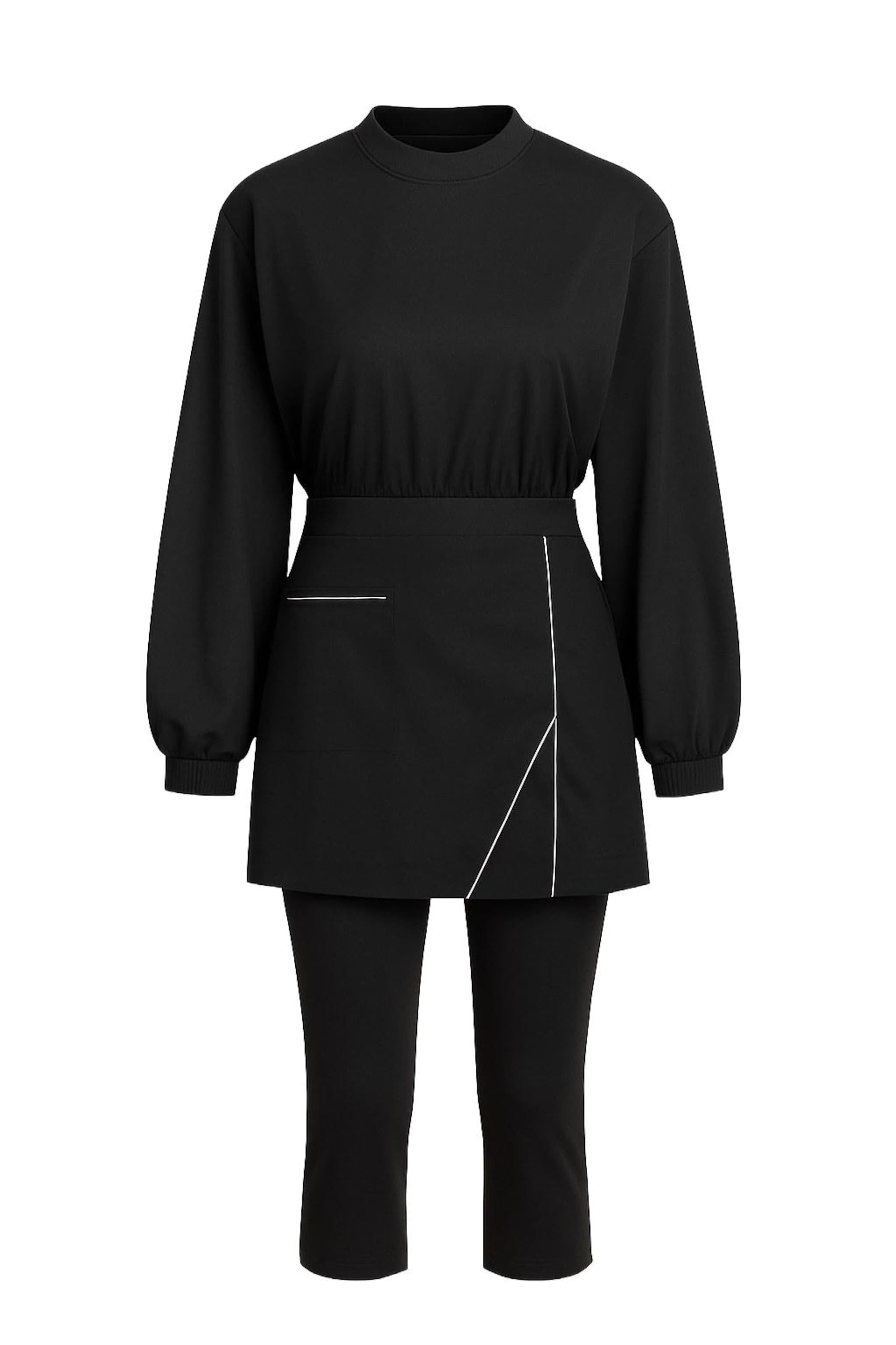 Maillot de bain MANUKA en noir : devant