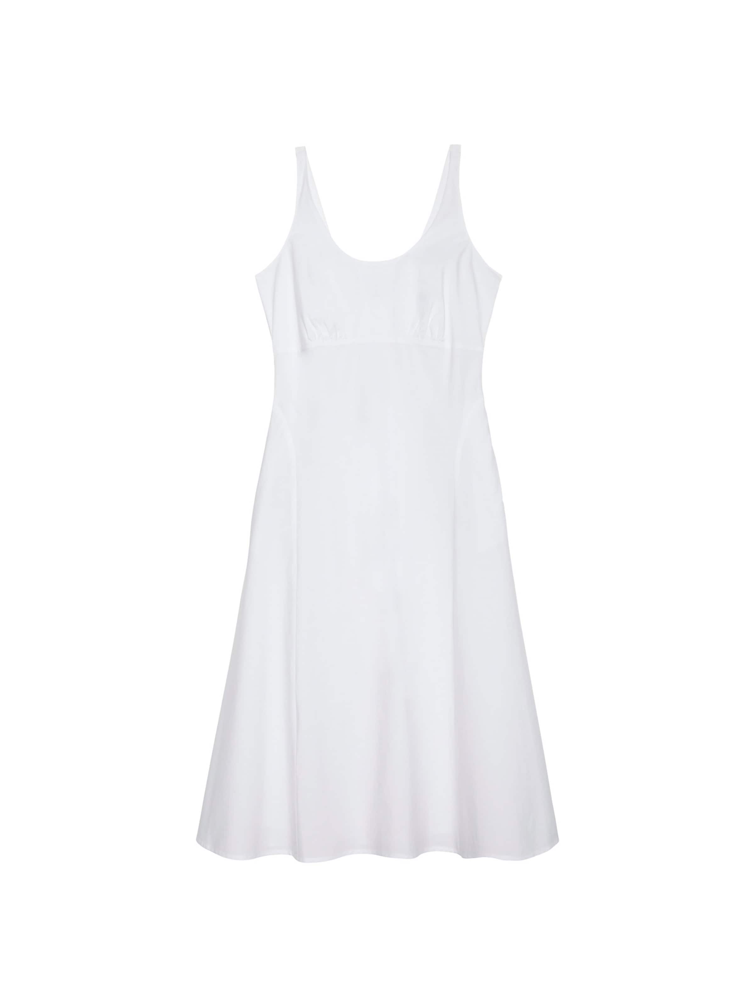 Calvin Klein Jeans Jurk in Wit: voorkant