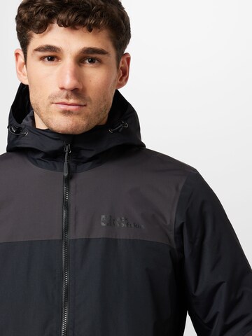 JACK WOLFSKIN Яке Outdoor 'Jasper' в черно