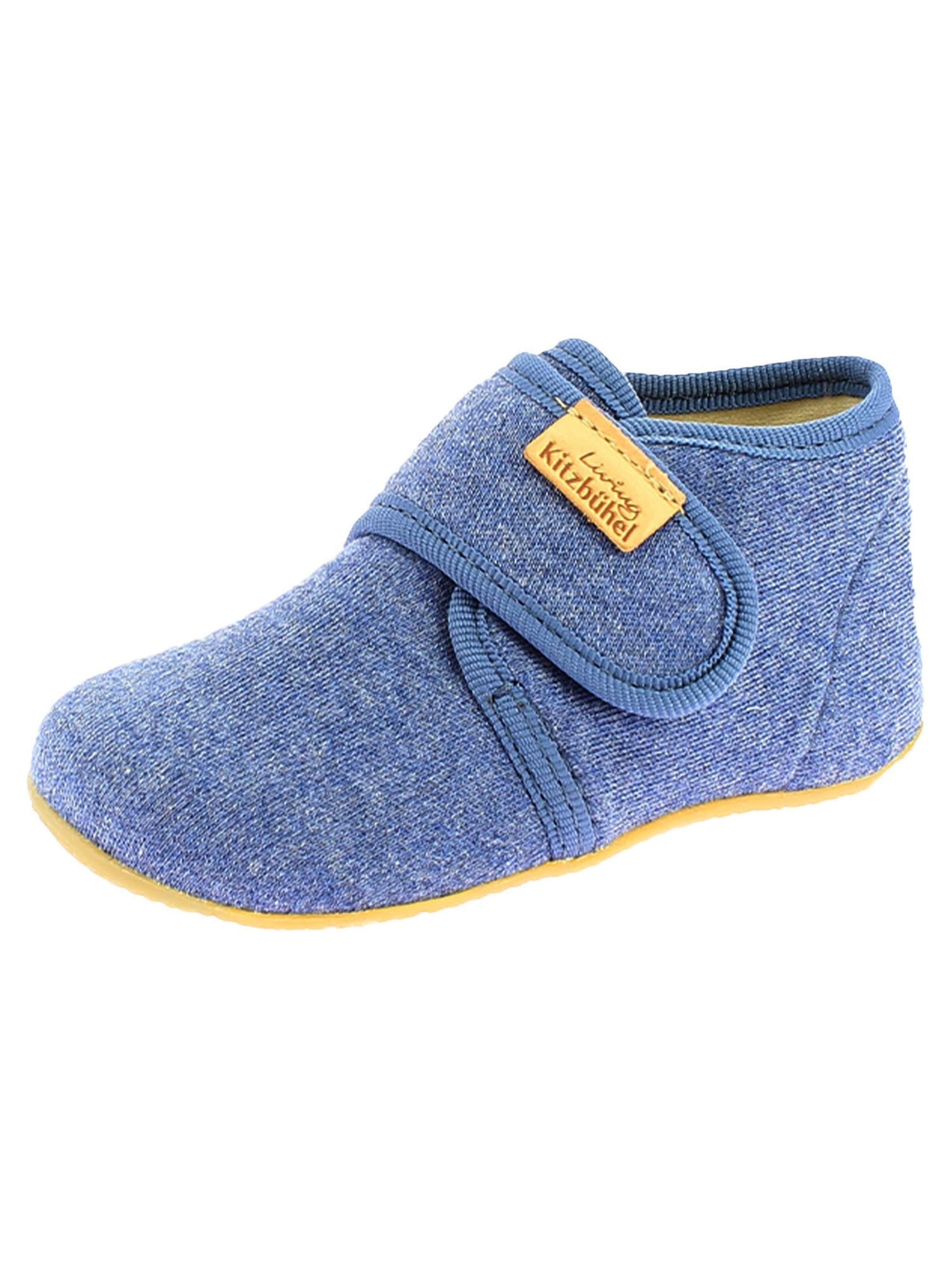 Living Kitzbühel Slippers 'Jersey' in Blue: front