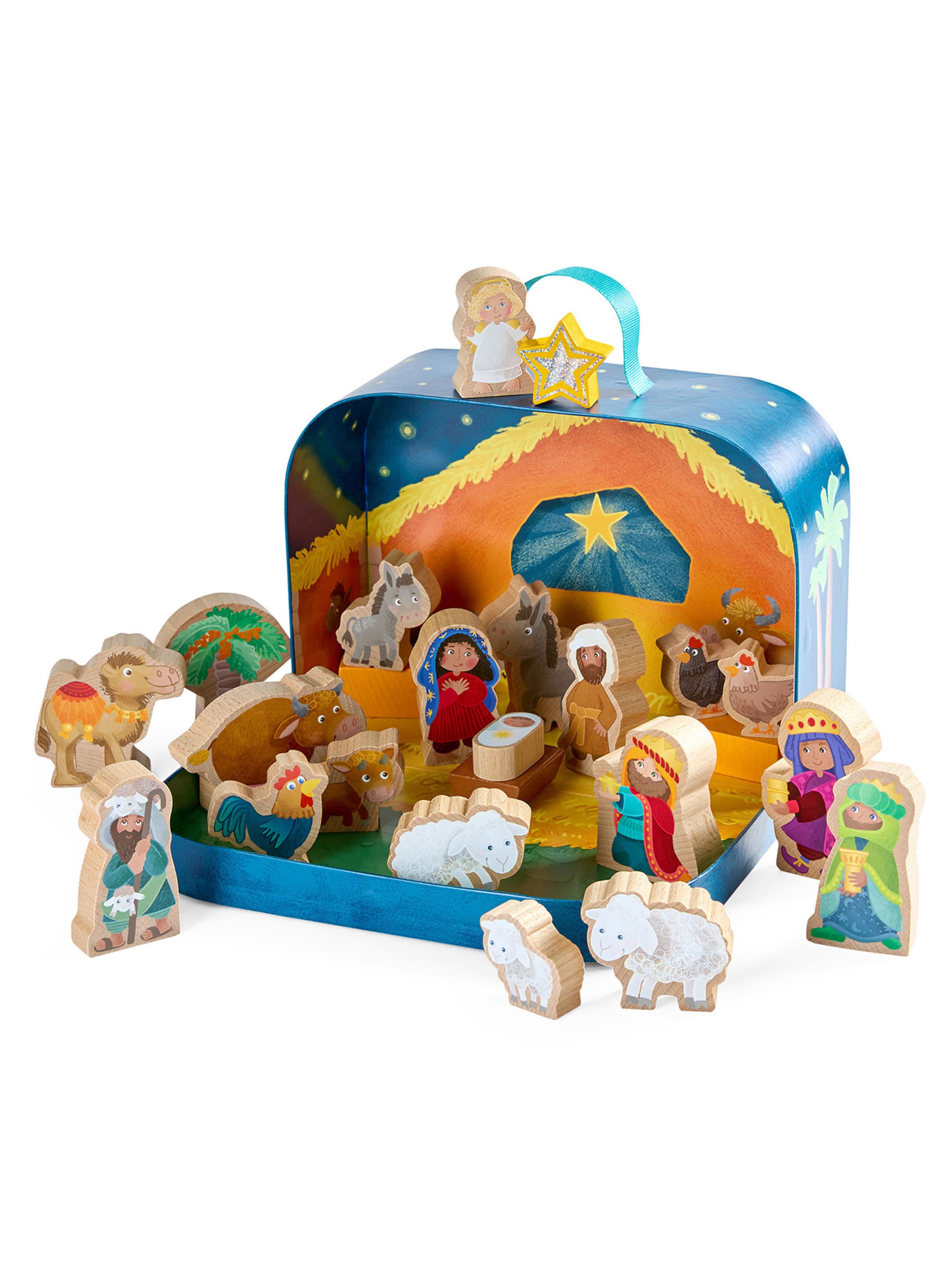 HABA Game ' Spielwelt im Koffer - Weihnachtskrippe ' in Mixed colours: front