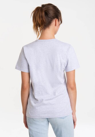 LOGOSHIRT Shirt 'Der kleine Maulwurf - Juhu' in Grey