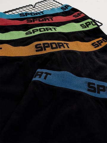 LOREZA - Calzoncillo 'Jungen Boxershorts Fussball' en negro