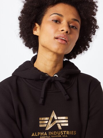 ALPHA INDUSTRIES Sweatshirt in Black