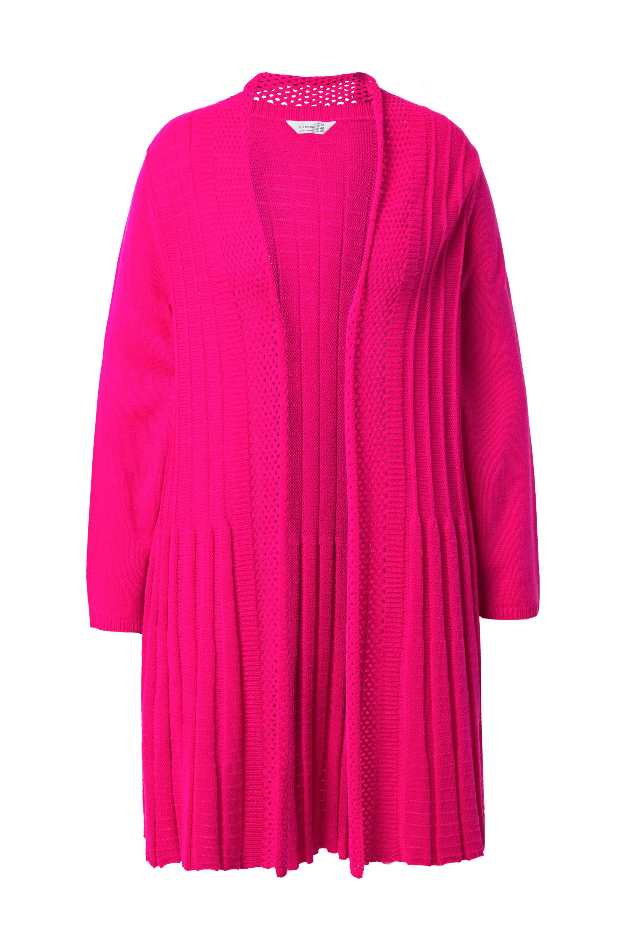 MIAMODA Gebreid vest in Roze: voorkant