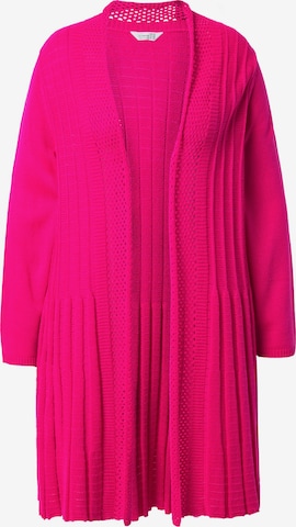 Cardigan MIAMODA en rose : devant