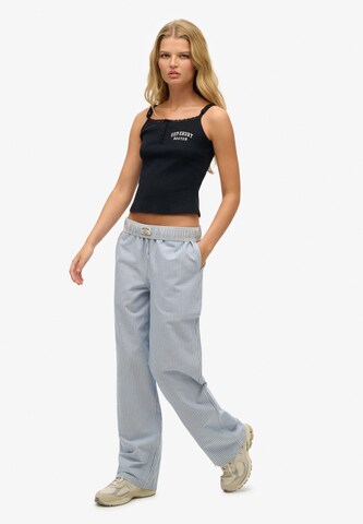 Loosefit Pantalon Superdry en bleu
