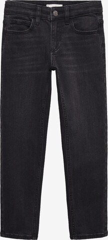 MANGO KIDS Slimfit Jeans in Zwart: voorkant