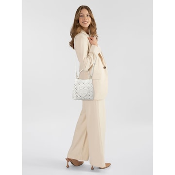 Sac bandoulière 'Basket Laminated' Love Moschino en blanc : devant