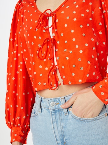 LEVI'S ® Bluse 'Fawn Tie Blouse' in Orange