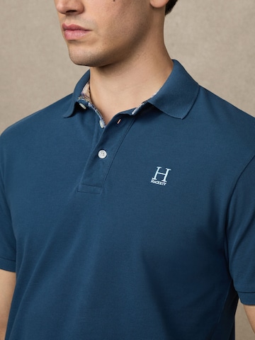Hackett London Футболка 'HERITAGE MADRAS' в Синий