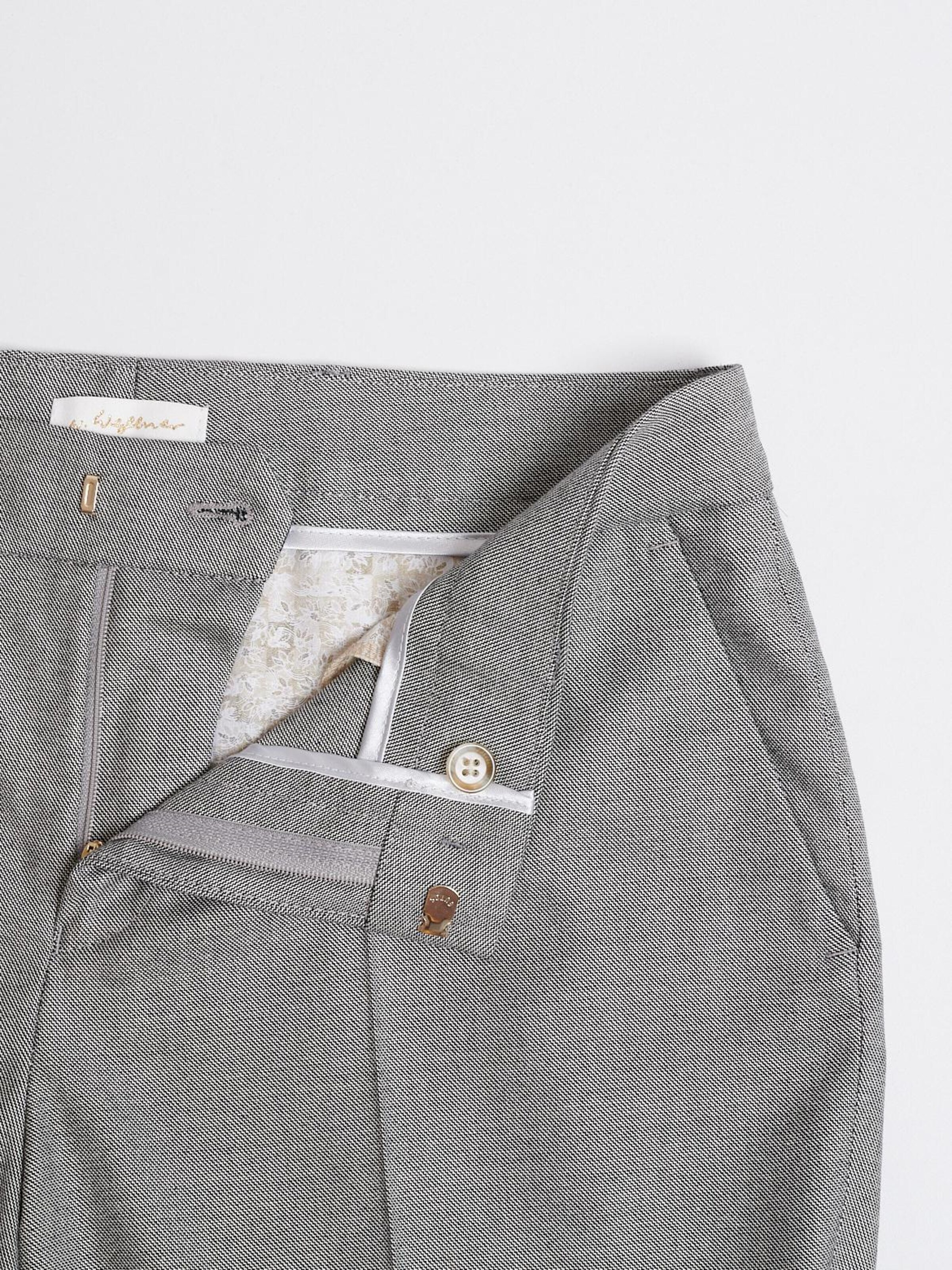 Slimfit Pantaloni per costume tradizionale 'Elena 8685' di W. Wegener in grigio