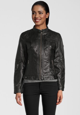 H.I.S Between-Season Jacket in Black: front