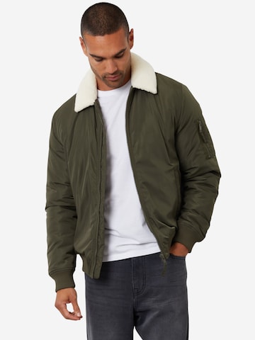 Threadbare Steppjacke 'Rondon' in Grün: Vorderseite