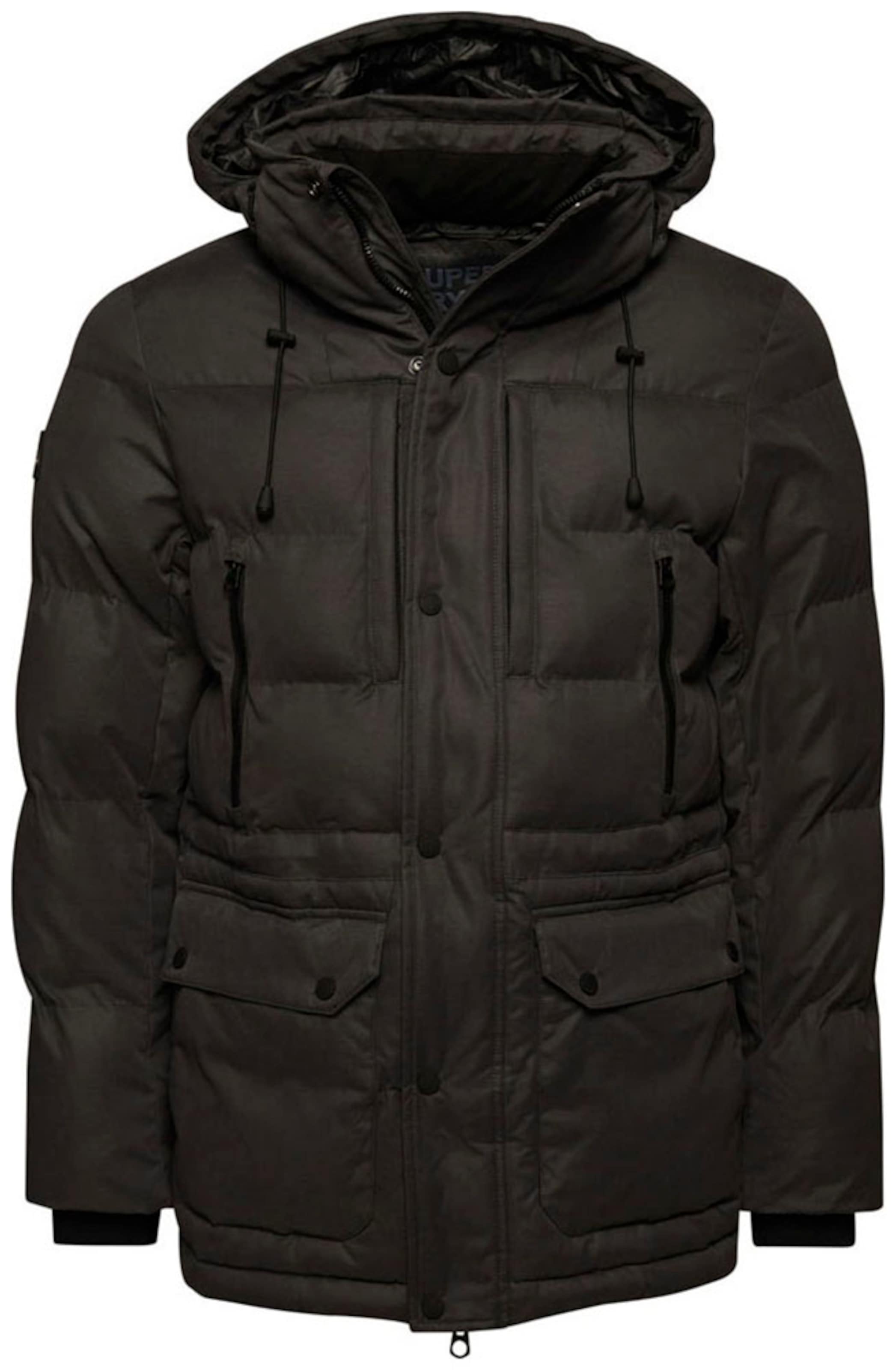Superdry Winter Jacket in Grey: front