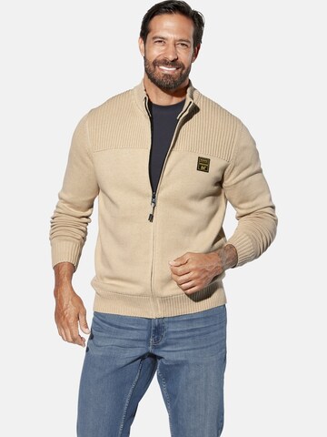Jan Vanderstorm Knit cardigan 'Bjornstad' in Beige: front