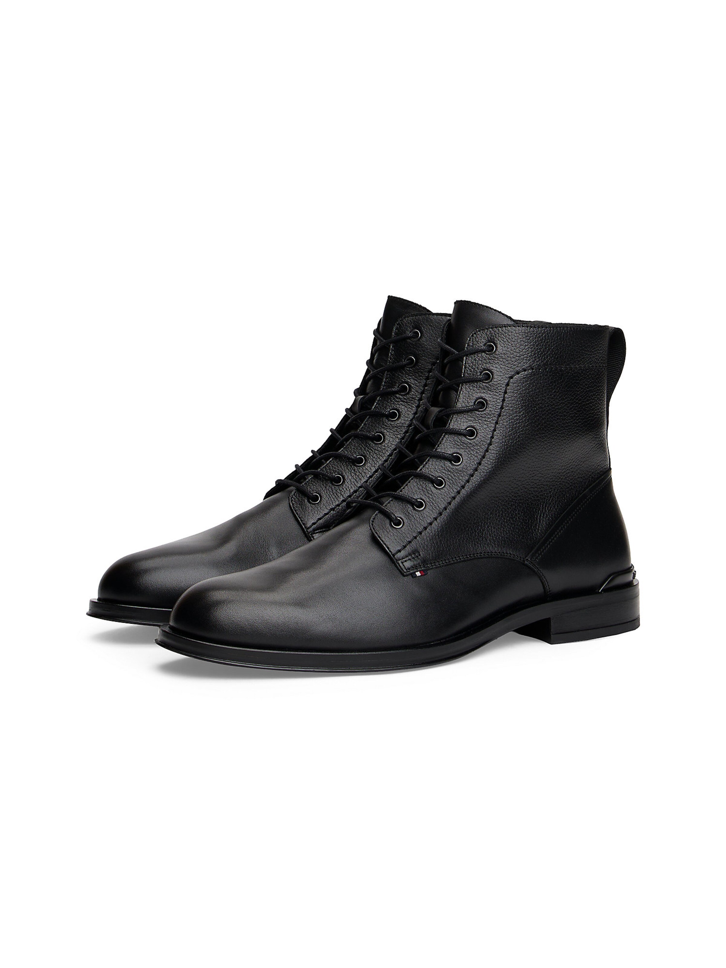 TOMMY HILFIGER Schnürboots in Schwarz