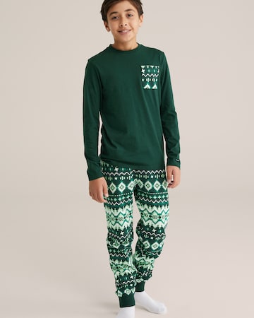 WE Fashion Nachtkledij in Groen: voorkant