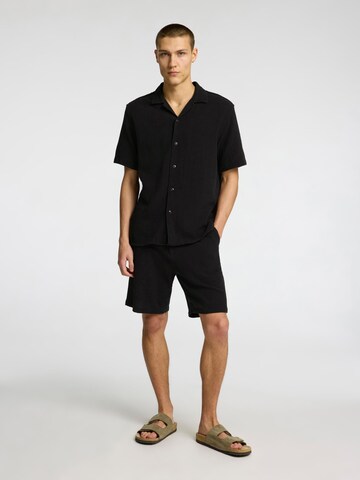 SELECTED HOMME regular Bukser i sort