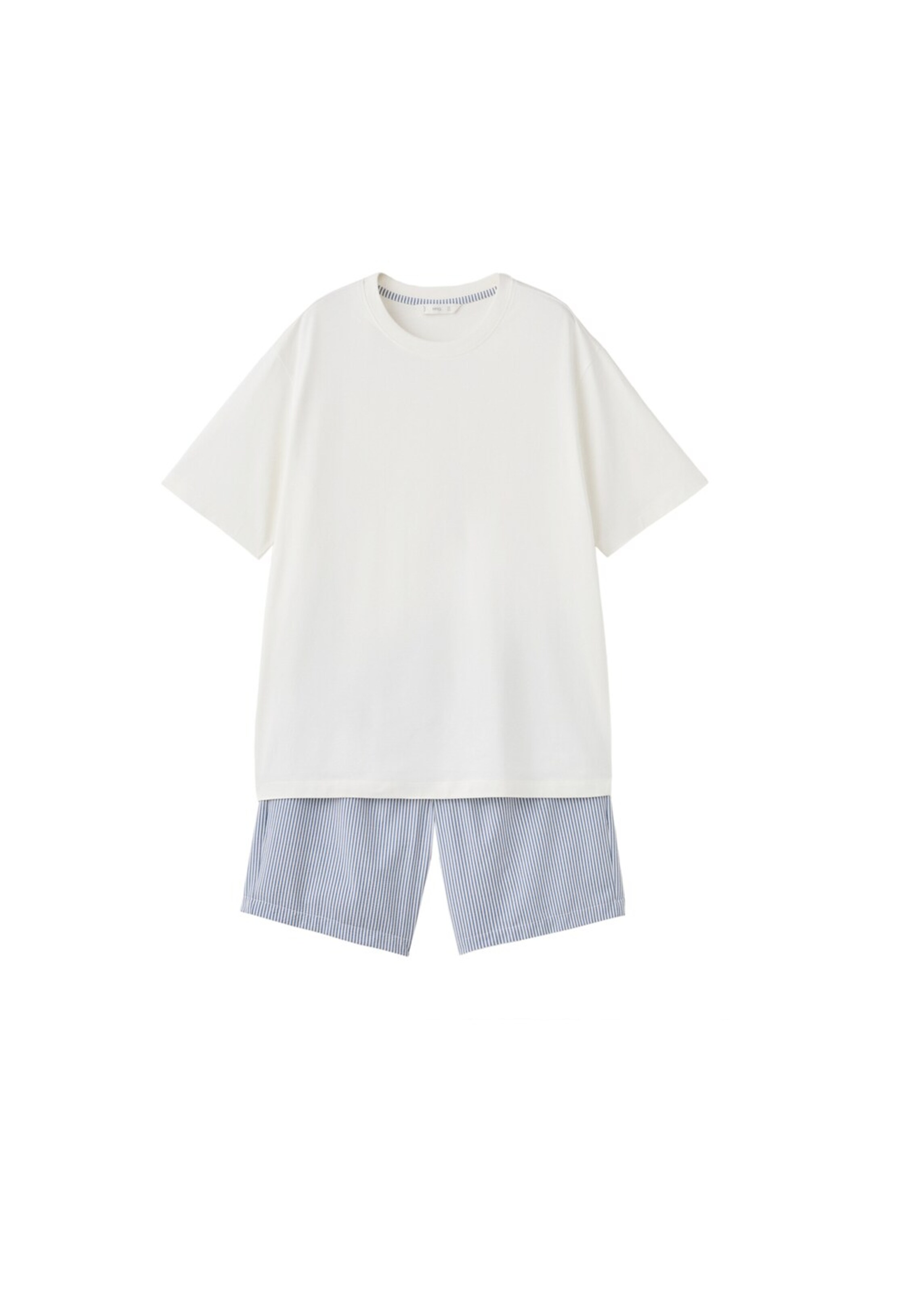 MANGO MAN Short Pajamas 'Aire' in Blue: front