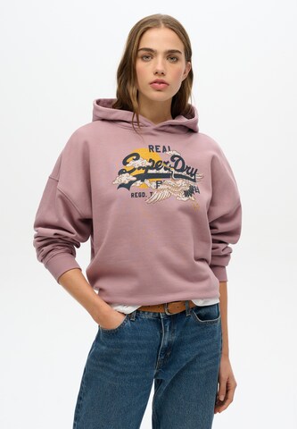 Superdry Sweatshirt 'Tokyo' in Lila: Vorderseite