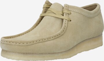 Clarks Originals Mocassins 'Wallabee' in Beige: voorkant