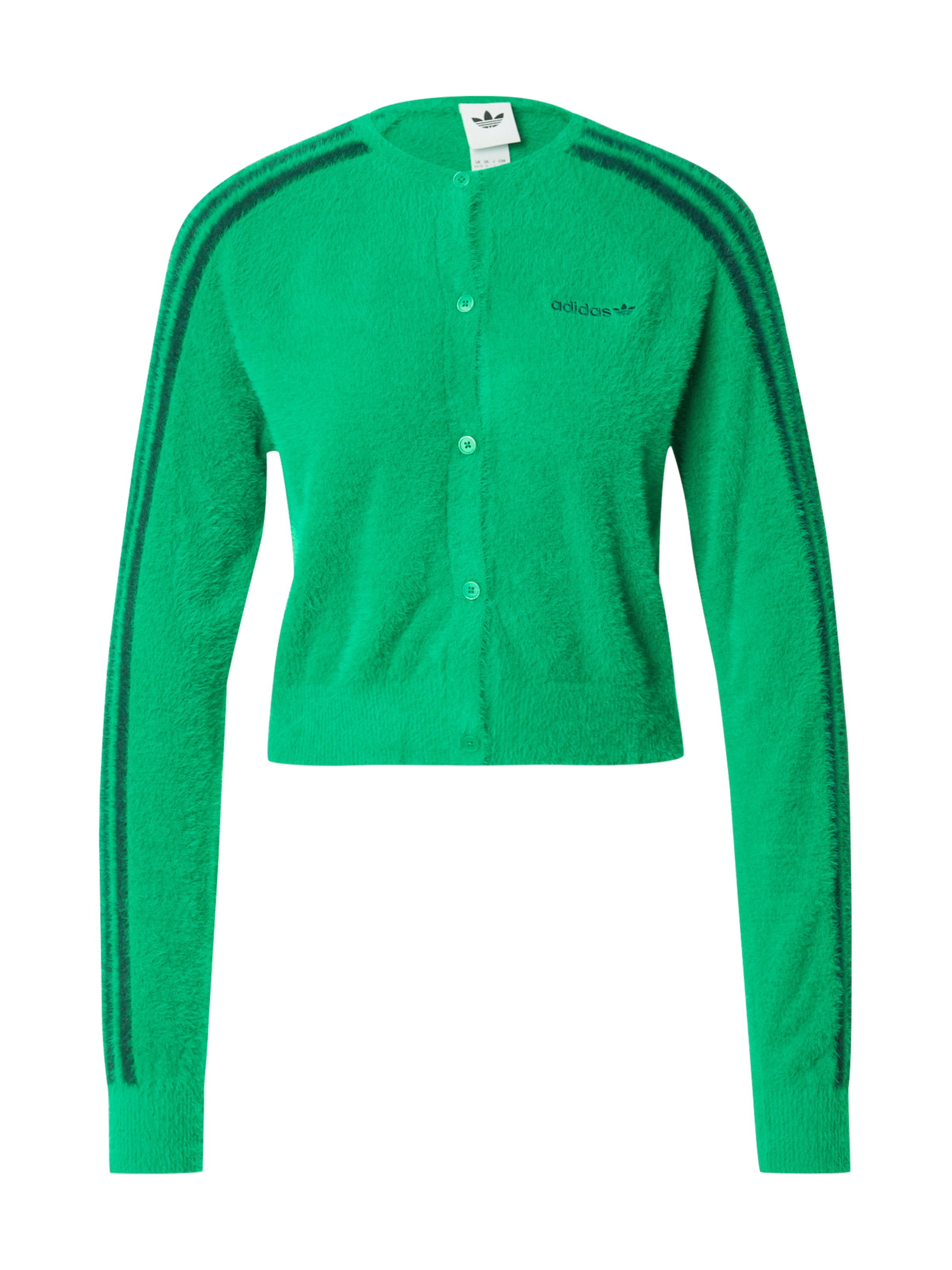 ADIDAS ORIGINALS Knit Cardigan in Green: front