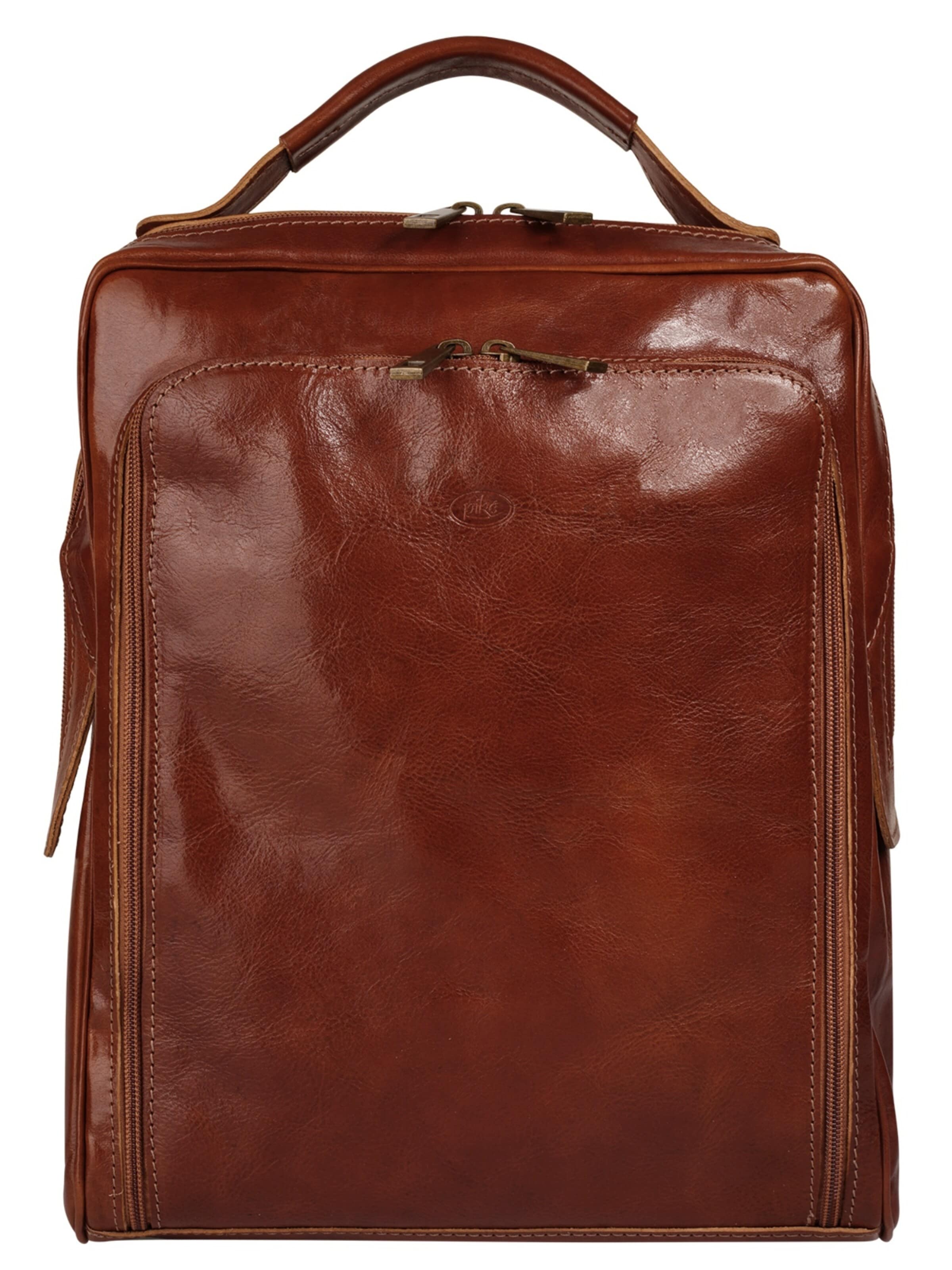 Sac à dos piké en marron : devant