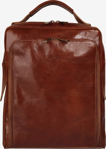 Sac à dos piké en marron : devant