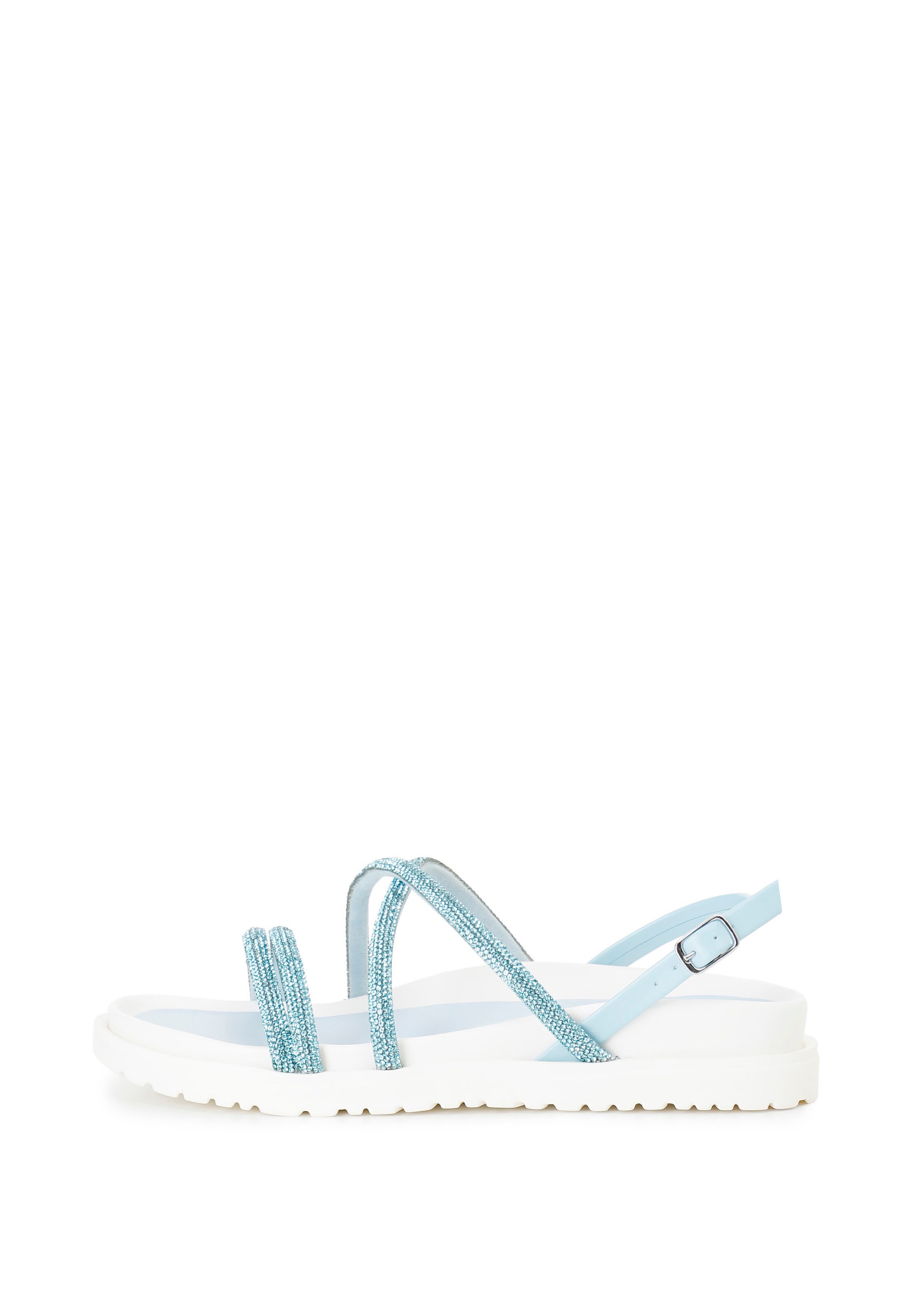 Sandalo con cinturino di CAFè NOIR in blu: frontale