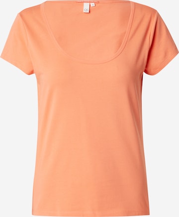 T-shirt QS en orange : devant