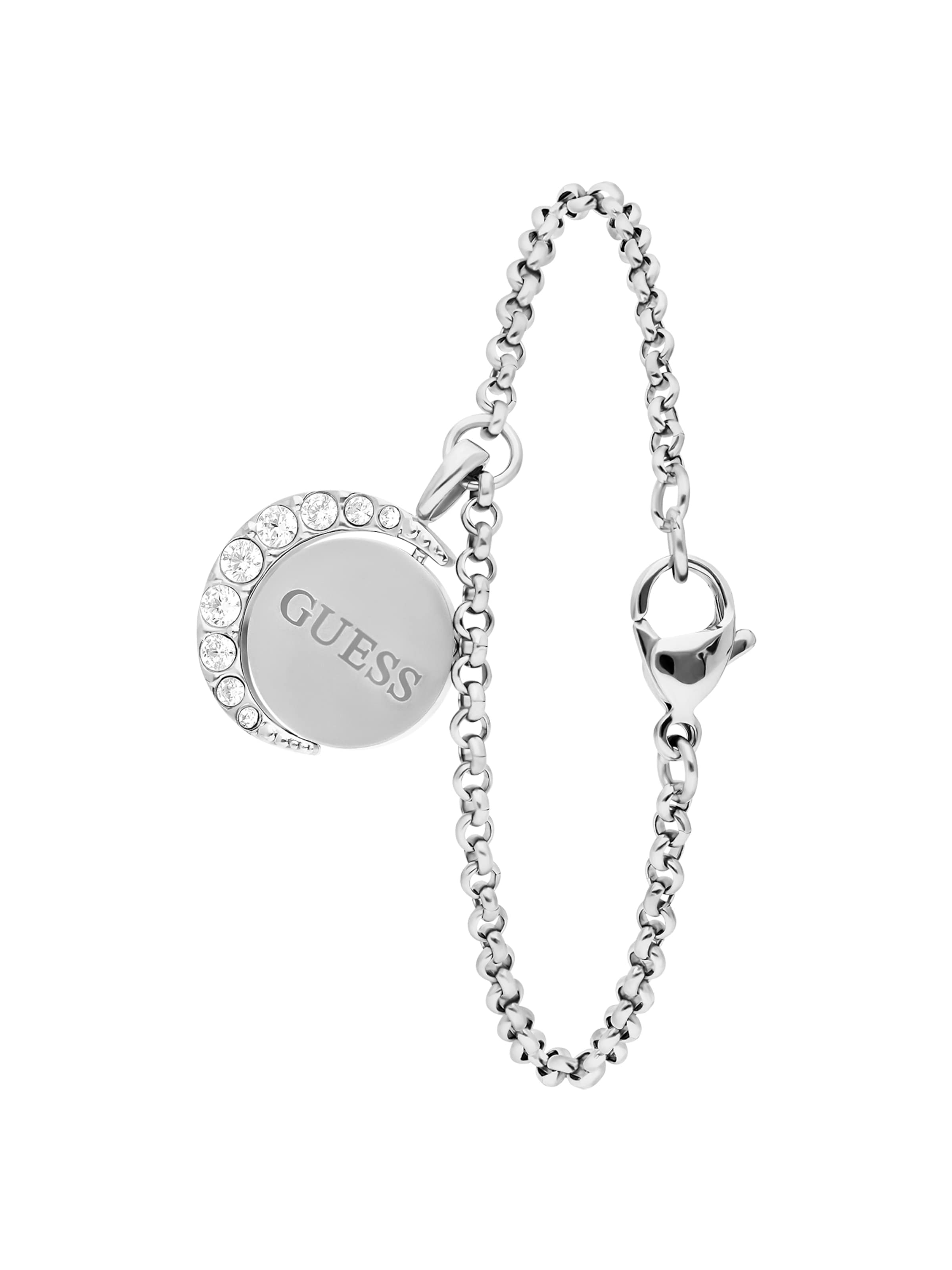 Bracelet 'Moon Phases' GUESS en argent : devant