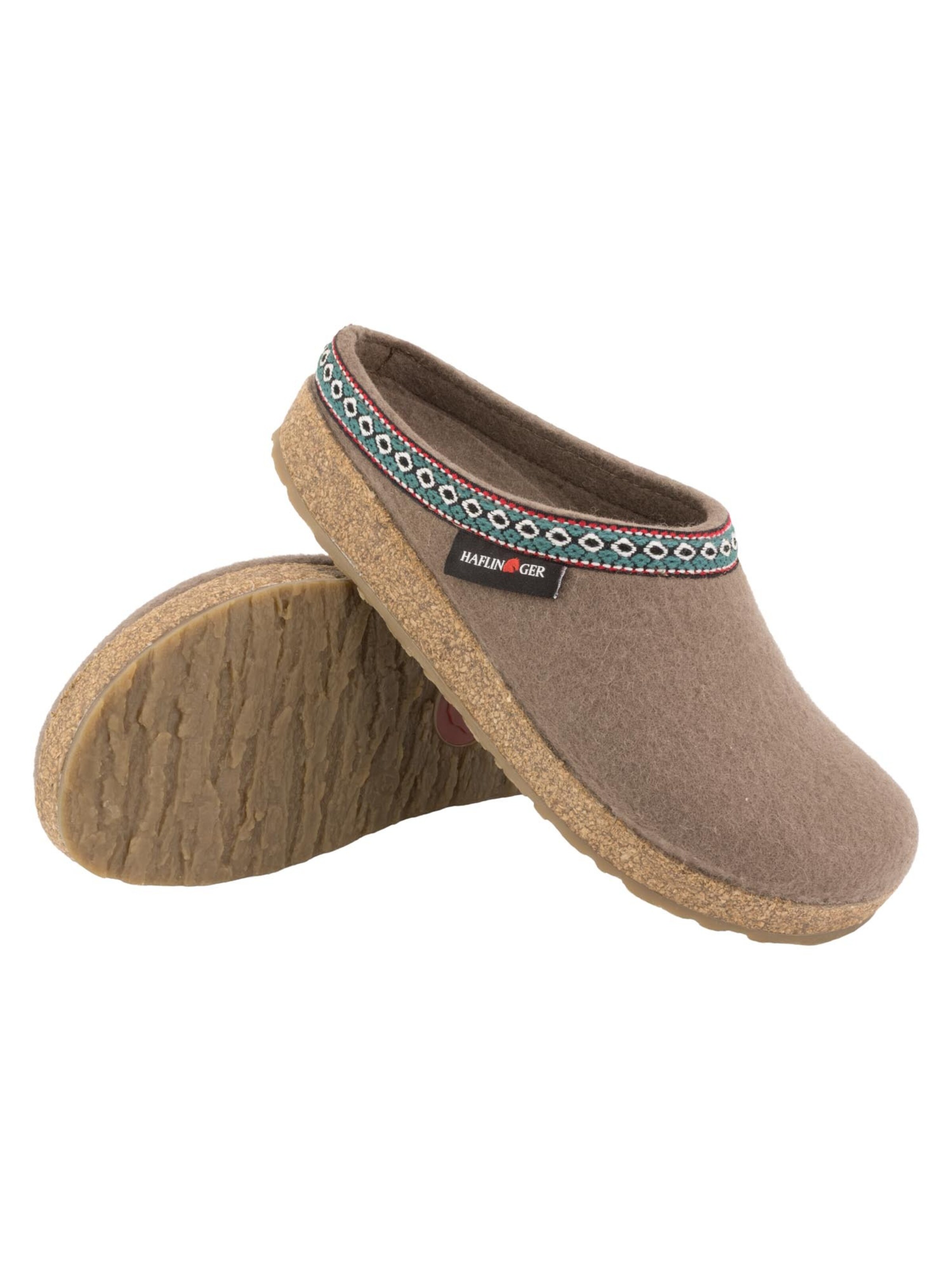 HAFLINGER Clogs 'Franzl' in Grey