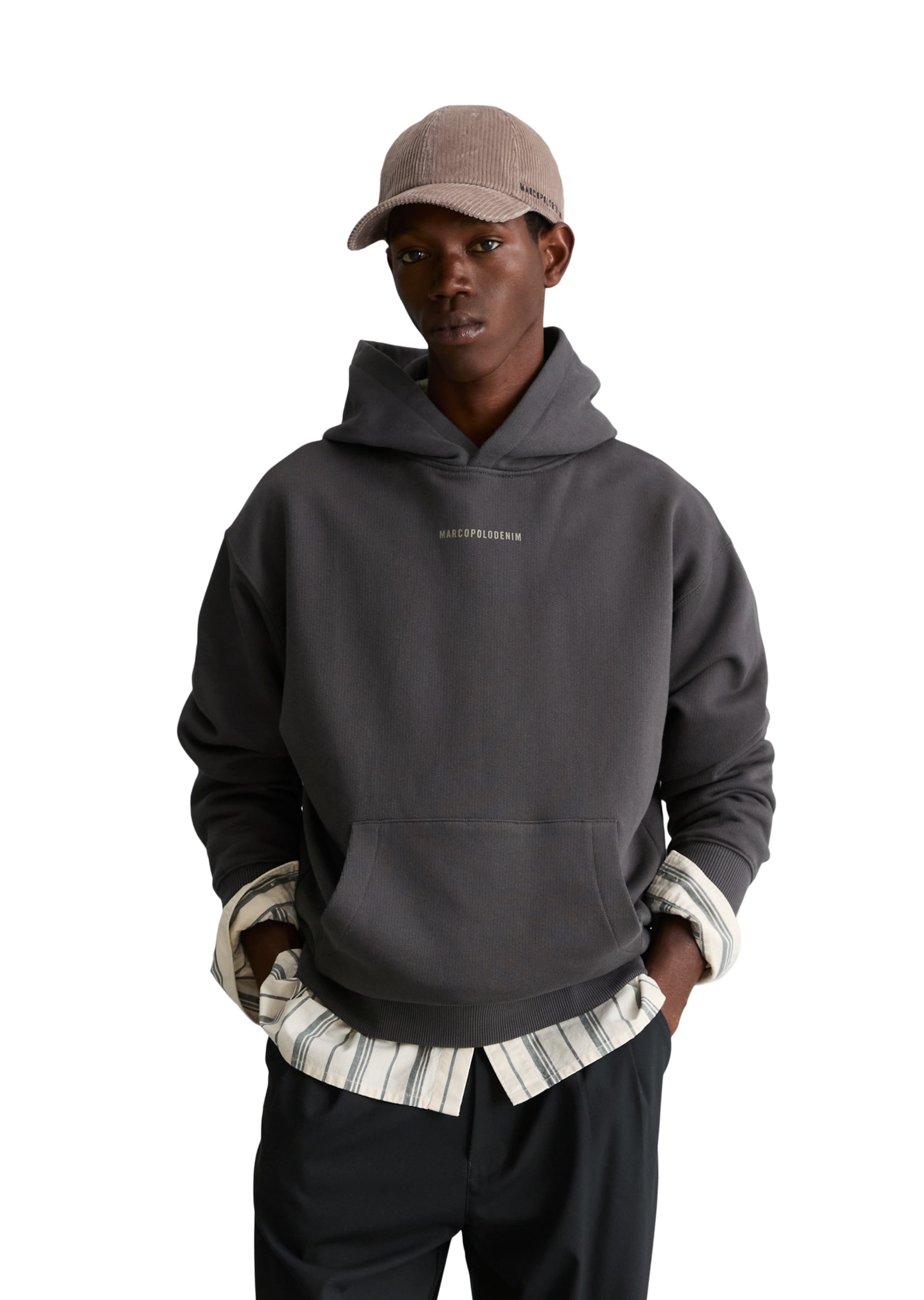 Marc O'Polo DENIM Sweatshirt in Grau: Vorderseite