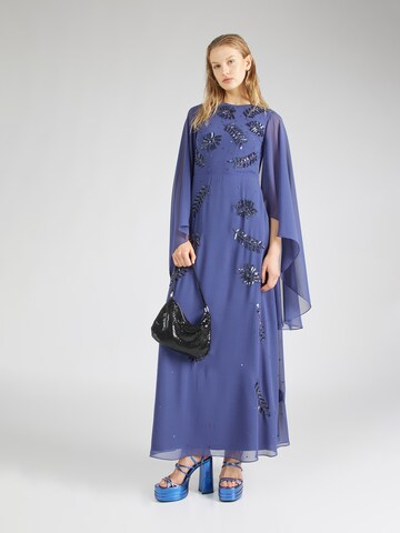 Frock and Frill Evening dress in Blue