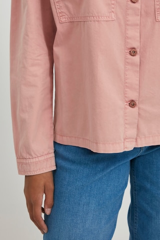 PULZ Jeans Langarmhemd 'PZLENE' in Pink