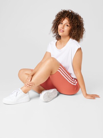 ADIDAS ORIGINALS Skinny Broek 'Adicolor Classics High-Waisted Primeblue ' in Oranje