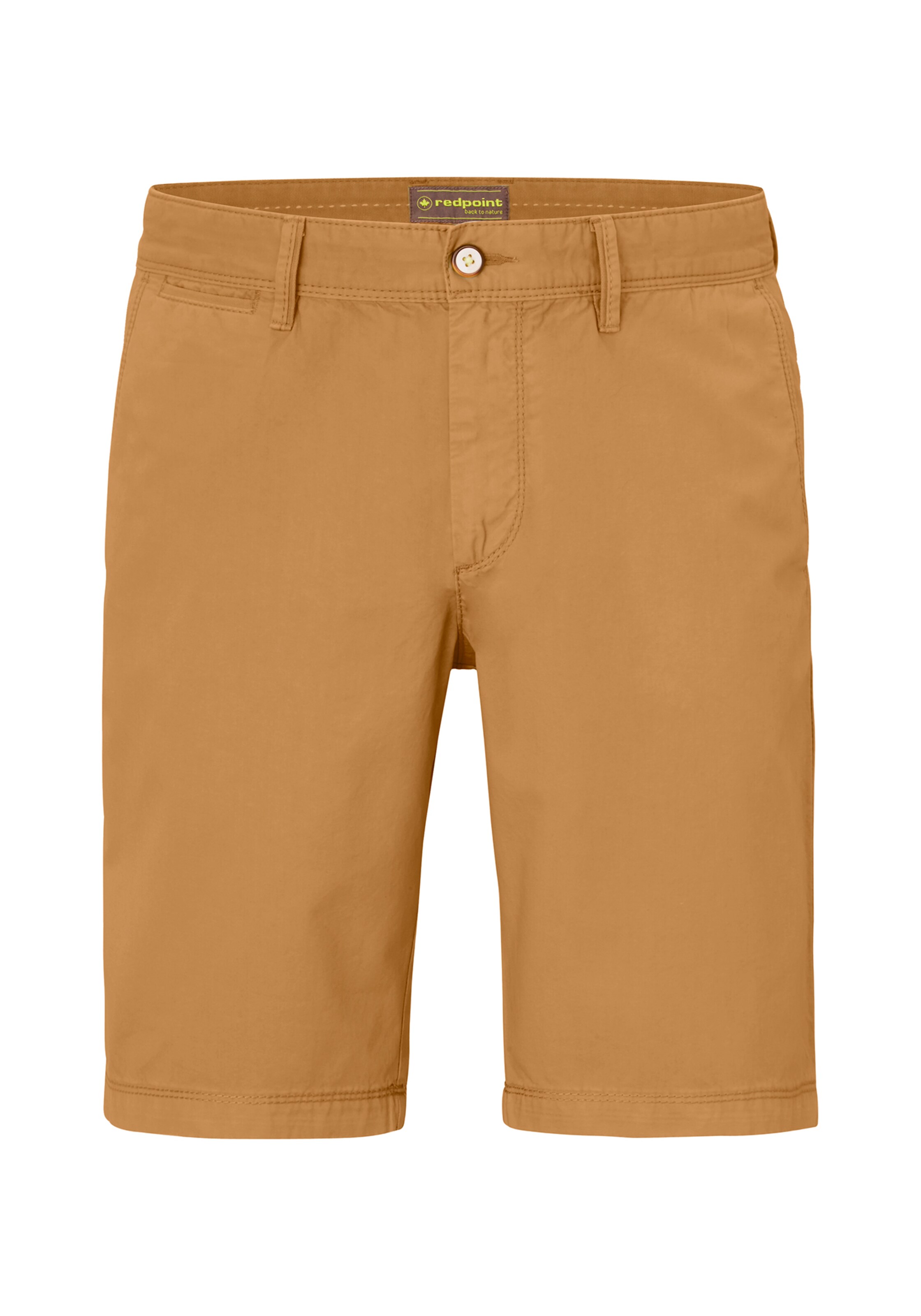 REDPOINT Chino Pants in Brown: front