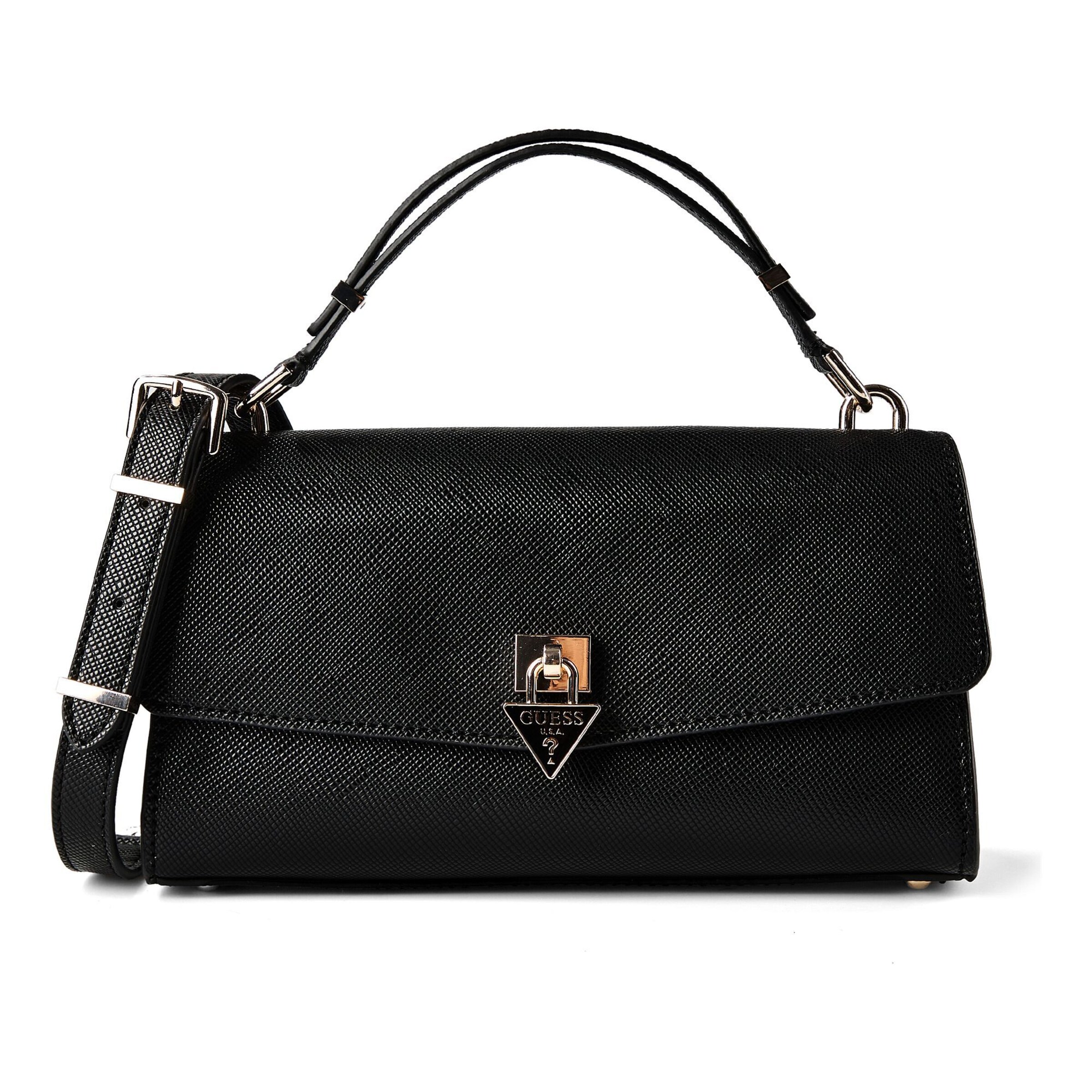 Borsa a mano 'Patsie' di GUESS in nero: frontale