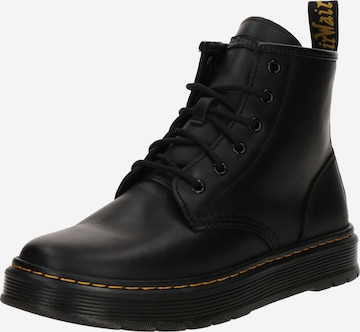 melns Dr. Martens Klasiskie šņorzābaki 'Brookline': no priekšpuses