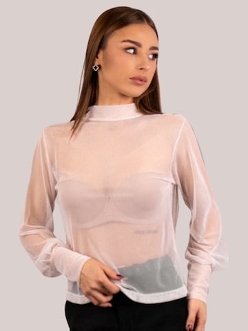 INNA.Trachten Traditional Blouse 'Turtleneck' in Beige: front