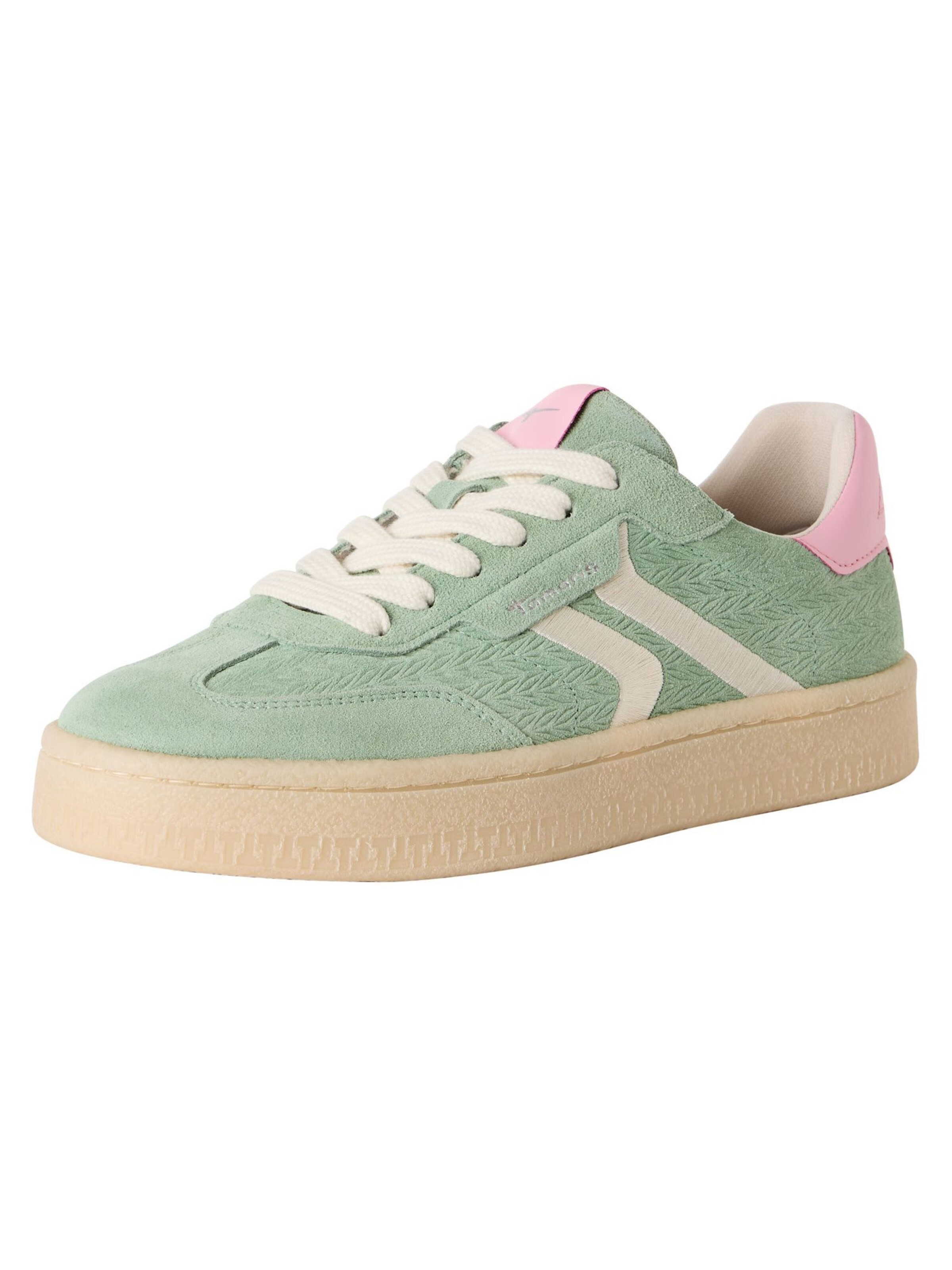 Tamaris Platform trainers in Green: front