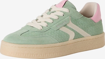 Baskets basses Tamaris en vert : devant